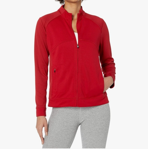 Cutter & Buck Jackets & Blazers - Women's Red Zip-Up Jacket